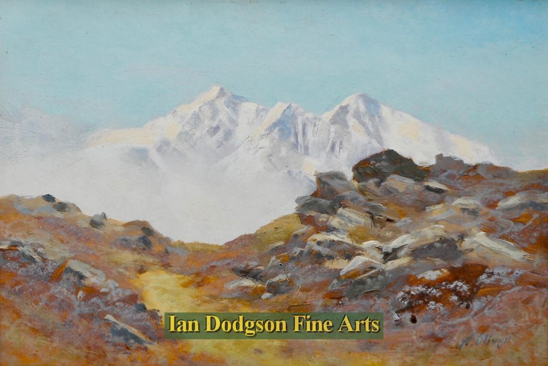 Alfred Oliver - Snowdonia Oil on board (c1910)