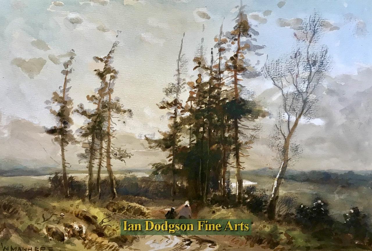 William Manners - Near Milnthorpe, Westmoreland Watercolour with bodycolour (c1900)